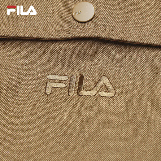 FILA Yang Mi's official women's woven shorts 2025 autumn new retro fashion comfortable three-point pants Toffee color-DK M 165/66A/M