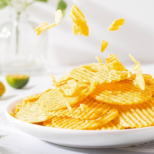
Baked potato chips 500g original tomato flavor cucumber puffed original flavor 500g 12113 packs