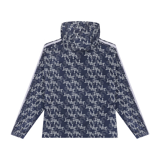 361 Frauenkleidung 2025 Sommer Neue Kapuzenkordelqualität gedruckter einzelner Trenchcoat Lose Casual Sports Jacke Luogan Grey XS
