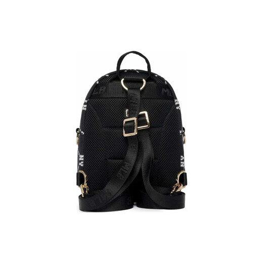Meishi Baseball (MLB) Monogrammserie, klassische Presbyopia Volldruck Reißverschluss Öffnung und Schließung, Polyester, Rucksack, Rucksack, Mini, Schwarz, Einzelgröße