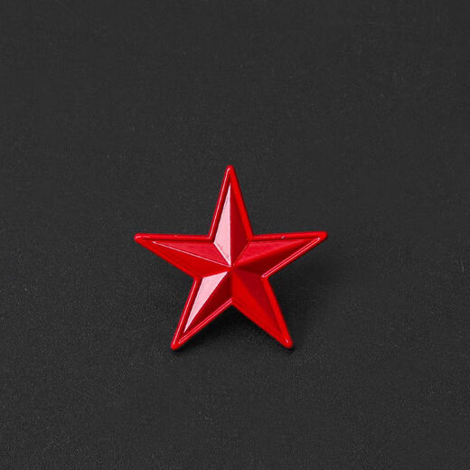 National Day communist red brooch Soviet retro metal sickle and hammer five-pointed star badge badge accessories brooch spare button