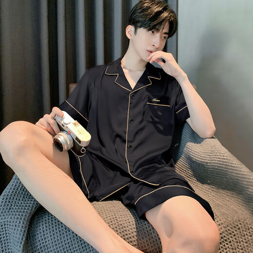 Les adolescents à manches courtes à manches courtes de pyjamas Yalu peuvent porter des vêtements de vêtements pour hommes à manches courtes pour hommes.