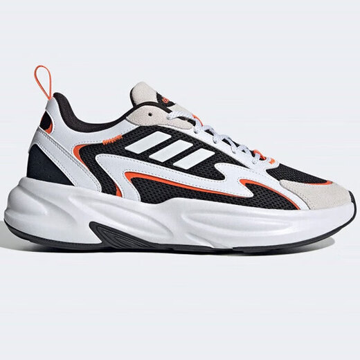 阿迪达斯 （adidas）跑步鞋男鞋女鞋2025秋季新款运动鞋SPIRITAIN 2000缓震老爹鞋休闲 JH7371黑白橙 36.5  (225MM)