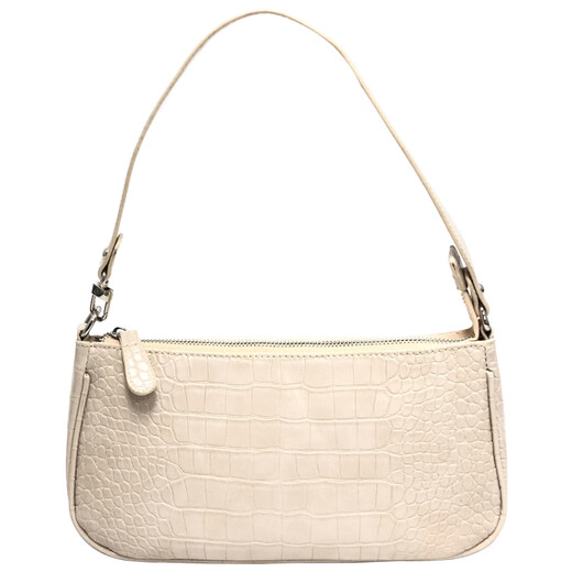 CALCULAT/KEENCK brand bag underarm bag French bag niche European and American fashion one-shoulder women's bag crocodile bag handbag small black_(high quality version)