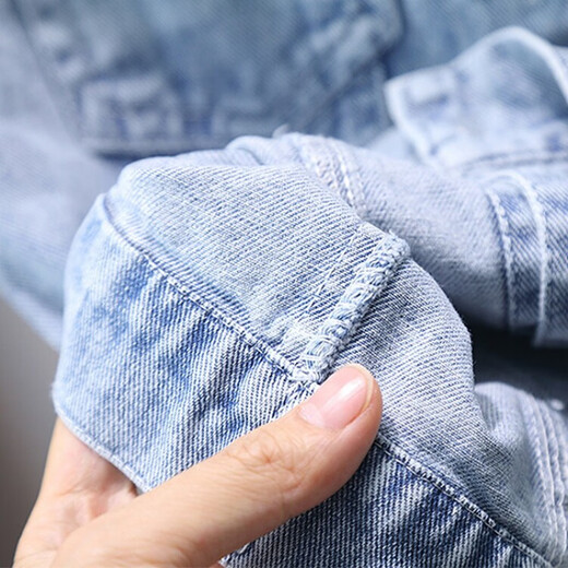 G.DUCKKIDS Little Yellow Duck Children's Clothing Boys' Vests Spring and Autumn Children's Denim Jackets Cartoon Handsome Boys Autumn Clothing Children's Vests 1977 Gray Hat 120 Recommended 110-120cm6-7 years old