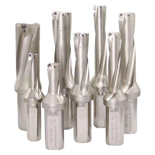 U Forage de forage tourne de tige d'eau Spray Fast Drill Bit Wc Wc Deep Hole CNC Drif