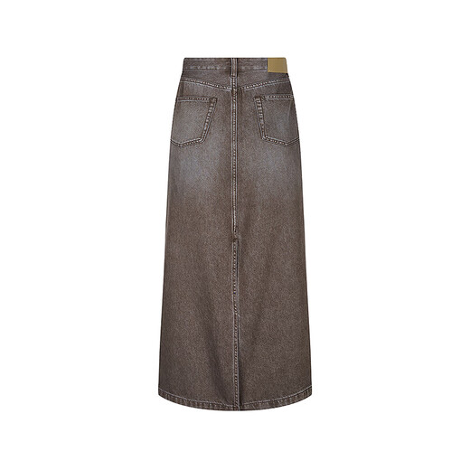 JNBY/Jiangnan Buyi 25 autumn new product skirt for women A-type soft and elastic cotton 5P7D13240 496/Blue Coffee M