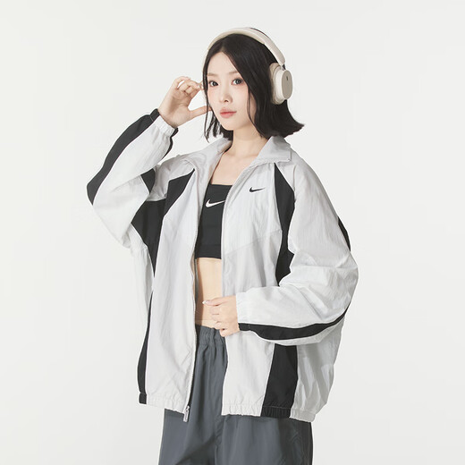 Nike (Nike) Jacke für Frauen 2025 Sommer Neues Lauf Fitness Sportswear Ständer Windproof Fashion Casual Woven Jacke HV4030-078 S