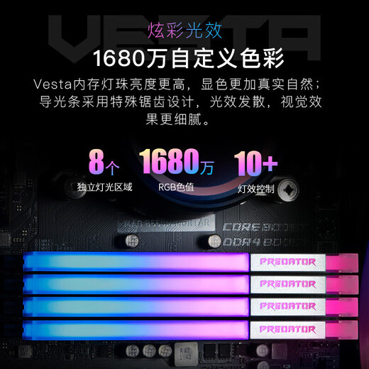 Acer Predator [Ice Blade/Grare/Hera Shadow Front] RGB Light Bar DDR4/DDR5 настольный панель памяти 679 Ice Blade-96GB-6000-CL28