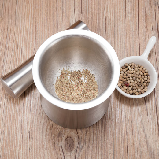 ZWILLING German 316 stainless steel garlic pounder, garlic pounding bowl, garlic press, multifunctional garlic mortar, 316 stainless steel pounding bowl