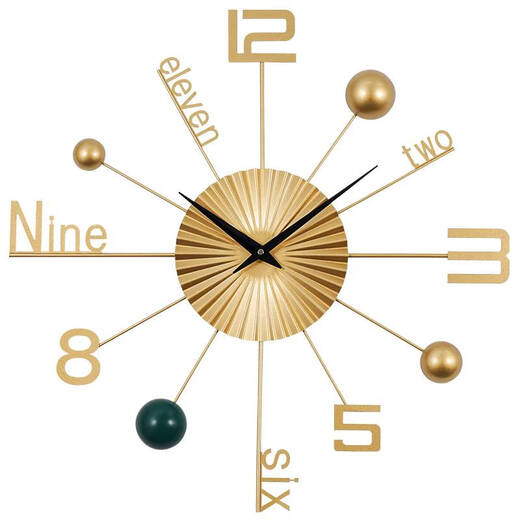 Yonghuan Wall Clock Salon Room Nouveau italien Luxe Luxury Corloge de luxe moderne simple ATMOSPHERIE CRÉATIVE MORDE MOURTÉE MALL