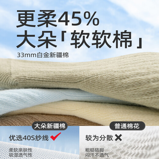 Growing baby floor socks spring and autumn pure cotton type A baby indoor non-slip cooling insulation toddler boneless mid-tube antibacterial calf socks