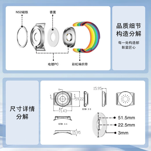 KYODO Wrist Magnetic Phone Holder Aromatherapy Removable Cycling Live Broadcast Stand Running Artifact Arm Bag Black-Colored Wristband