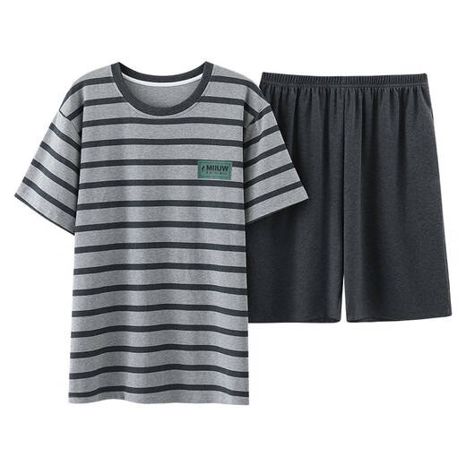 AiMu Meigui Pajamas для мужчин в летнем тонких хлопковых коротки