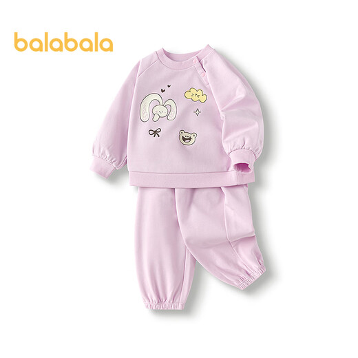巴拉巴拉童装儿童长袖套装男童女童两件套宝宝秋装2025卡通萌209325104202