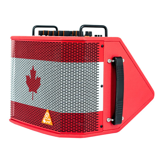 LPTA Magic 3plusX Magic 3 speaker guitar audio outdoor rechargeable electric blowpipe with sound card live playing and singing road show Magic 3plusX Maple Leaf Red 120w comes with dual wireless microphones