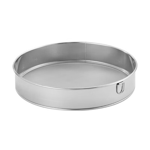 Grain harvesting 304 stainless steel sieve flour sieve household baking tools sieve filter sieve powder sieve flour basket handheld fine thickened version 30cm 40 mesh