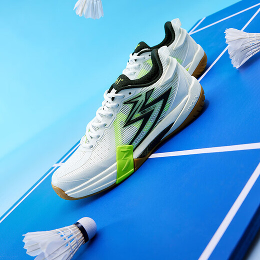 361 Badminton Sports Shoes for Men Winning PRO Summer Style Lightweight Breathable Non-Slip Wear-Resistant Training Competition Shoes for Women 361 Degree White/Fluorescent Solar Yellow 39