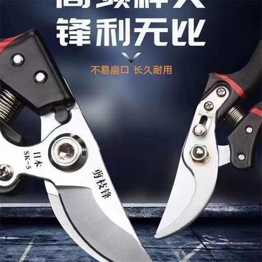 XMSJ German craftsmanship imported steel branch shears, tree shears, fruit tree shears, pruning scissors, household flower and grape pruning, welfare impulse, original German quality (thick branch shears) 100 times sharper + strong hardness
