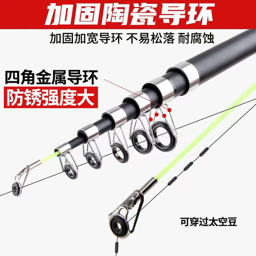 Sea Rod Road Rod Ультрагарная установка Super Hard Hard-Range Shot Swind Оборудование Комбинированное рыбацкое рыболововое литье с удилища Рыбалка Морская рыбалка Морская рыбалка 2,4 м Черная обнаженная стержень (без рыбалки, без установки)