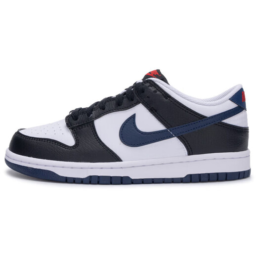 耐克（NIKE）官方舰店女鞋板鞋新款时尚复古DUNK LOW轻便运动鞋低帮时尚休闲鞋 HJ9202-001/黑白蓝/新上市 38