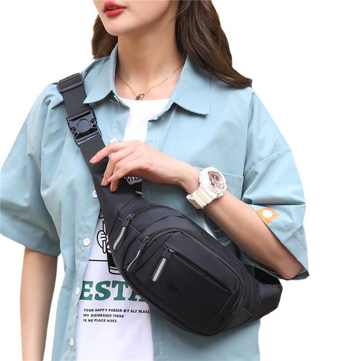 
FGHGF new waist bag men and women sports running mobile phone bag multi-functional construction site work bag business cashier wallet dark blue