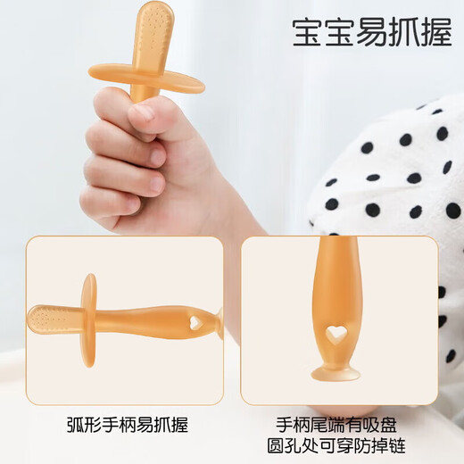 Dr. Ma baby teether, molar stick, baby molar chewing toy 0-1 years old, teether, nano silver molar stick, 1 pack