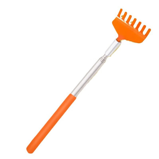 Cat Massage Rake Interactive Itch Scratching Cat Long Retractable Comb Comb Brush Ragdoll Cat Toy Scratching Rake Orange
