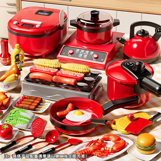 Xidic Mini Kitchen Children's House Cuisinage Toys Sware Sware Fruits and Légumes Coupez Le Cuissier d'auto-cuisinière cadeau d'anniversaire