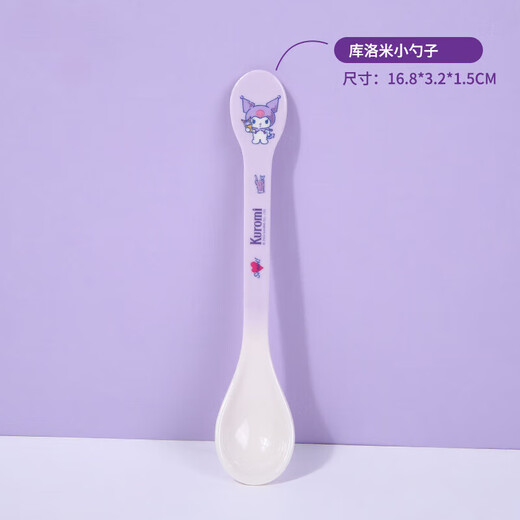 正版授权卡通儿童餐具婴儿宝宝密胺勺子创意可爱家用汤勺 小猪佩奇叉PQ-9035