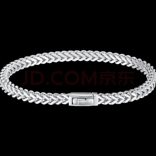 Platinum bracelet men's boutique PT950 platinum keel bracelet, wide, thick, fashionable and elegant, no invoice, gold weight 27.01g, length 16.5cm
