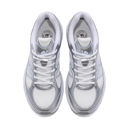 
Camel (CAMEL) mesh breathable jogging women's shoes retro casual sports shoes K25B09L7028 white/silver 40