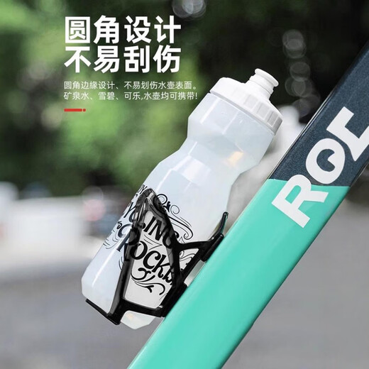 JCZS German Bicycle Water Bottle Cage No Drilling Mountain Road Bike Universal Bike Bracket Water Cup Cycling Equipment Accessories All Black (With 2 Screws + Wrench) No Drilling - Comes with