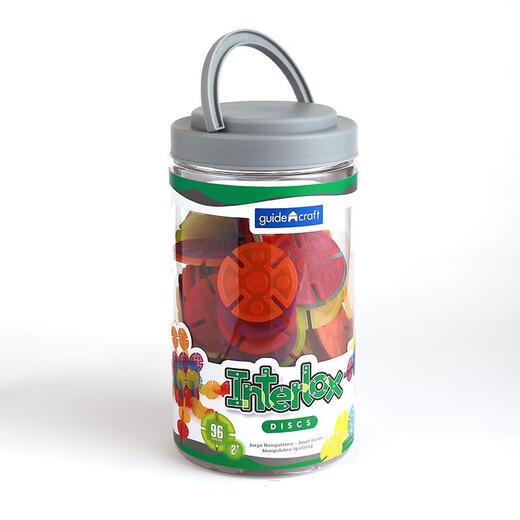 Qili cai Guidecraft natürliche runde Schneeflockenblech Plastik Schreibweise Bausteine Spielzeug Kinder 2-3 Jahre alte G16834 Runde bunte Rechtschreibstück Stück 96 Stücke