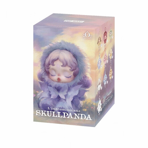 POP MART brand new authentic SKULLPANDA vinyl face plush pendant SP series blind box trendy toy gift dyed brand new unboxed