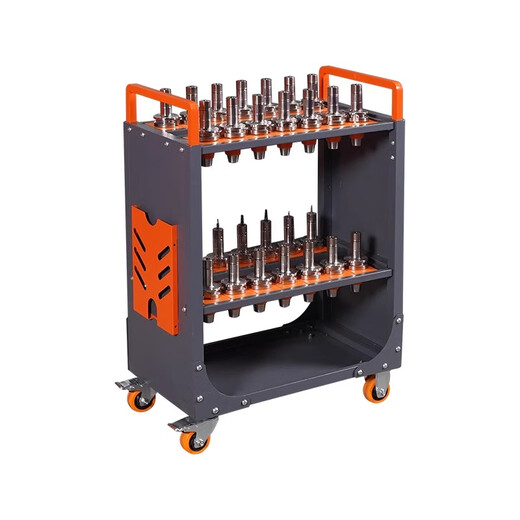 LYREIGN CNC tool car CNC bt40 tool holder machining center workbench workshop heavy-duty transfer tool car upgraded model A4-BT30/40 tool position