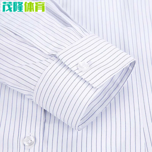 Er Jiagong CCB Arbeitskleidung Frauen formelles Wagen weißer Hintergrund blau vertikal gestreifte kurzärmelige Hemdquadratkragen Slim Bank Arbeitskleidung 3882 Herrenkragen hellblauer Twill kurzärmelige 42 (180/100a)