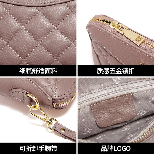 Golden Fox (FOXER) top layer cowhide women's wallet large capacity long card bag money ticket clip clutch coin wallet light luxury birthday gift