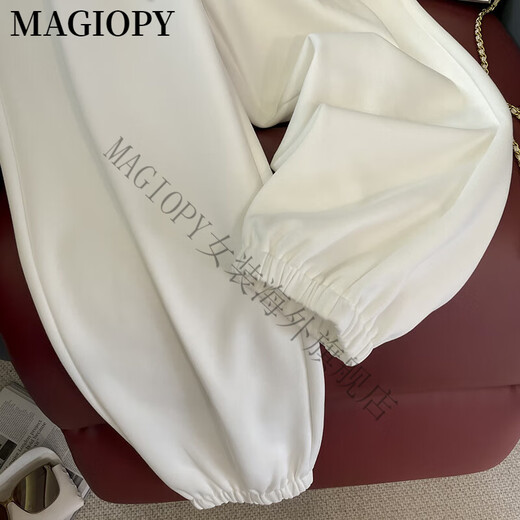 Magiopy International Luxury High-End Brand Маленький белый набор женский женский весна 2025 г. Новый модный возраст, снижающий короткую куртку, белый набор из двух частей M (101-110Jin [Jin равняется 0,5 кг])