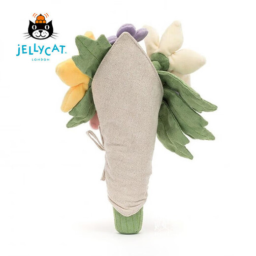 jELLYCAT原装趣味系列花束手捧花玩偶可爱毛绒玩具送礼物手捧花520礼物 31cm+磁吸礼盒