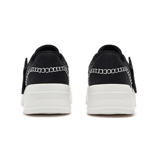 361 Mesh atmungsaktiven Mädchen lässige Turnschuhe, dicke Hochhaus-Daddy-Schuhe, Frühlings- und Sommer-Leichte Frauenschuhe [Frühling] Obsidian Schwarz/Federweiß 6630 36