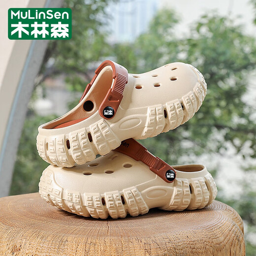 Mulinsen sandals men's summer hole shoes men's outer sandals men's couple's style Baotou beach shoes