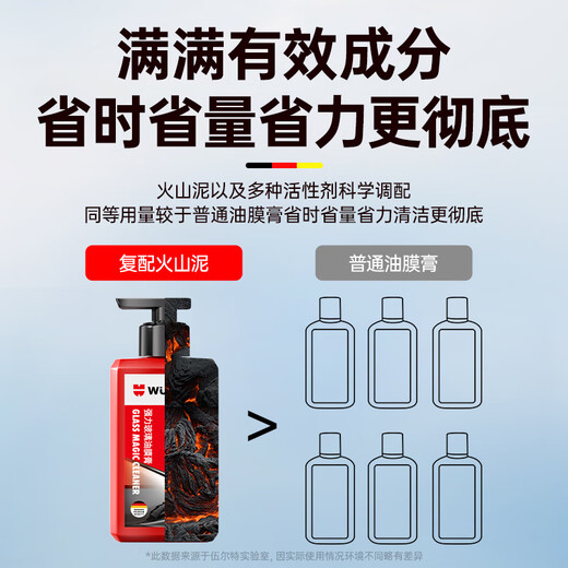 Würth powerful degreasing cream 250ml 1 bottle car glass degreasing cleaning agent oil film removal cleaning car wash