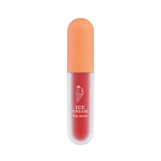 WODWOD Ice Cream Velvet Air Lip Clay Mirror Matt Lip Glaze Waterproof Non-stick Cup Whitening Premium Lip Gloss W826-101# Queen Rose Tea
