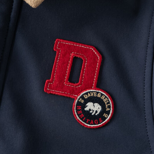 David Bella children's coat autumn boys' long-sleeved waterproof breathable fleece baseball jacket top