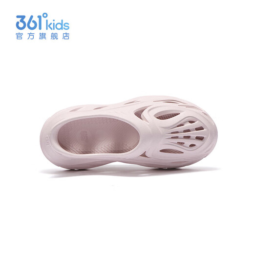 361 Children's Shoes Boys and Girls Beach Sandals Crocs Summer New Middle and Large Children's Shoes Clear Water Pink 34