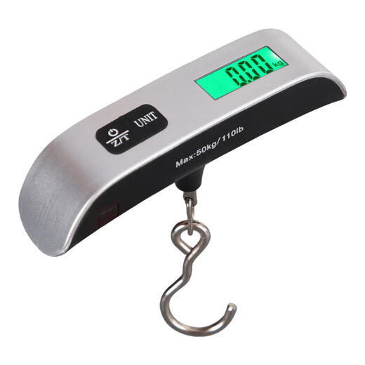 
Multifunctional luggage scale hook scale fishing scale luggage scale mini hand scale express scale household portable scale mini electronic scale 50kg hand-pulled hanging scale stainless steel hook 100 Jin [Jin equals 0.5 kg] [battery model]