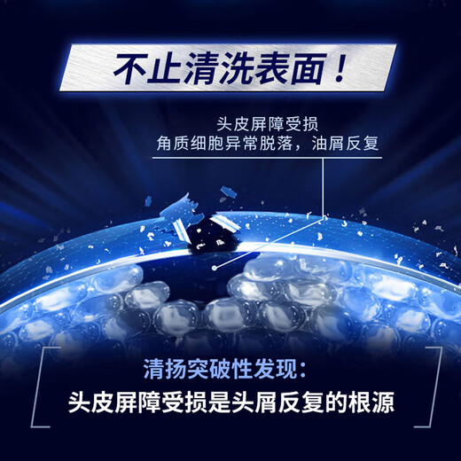 清扬（CLEAR）男士去屑洗发水清爽控油活力运动型青柠薄荷醇蓬松洗头膏冰感洗发 清爽控油500g