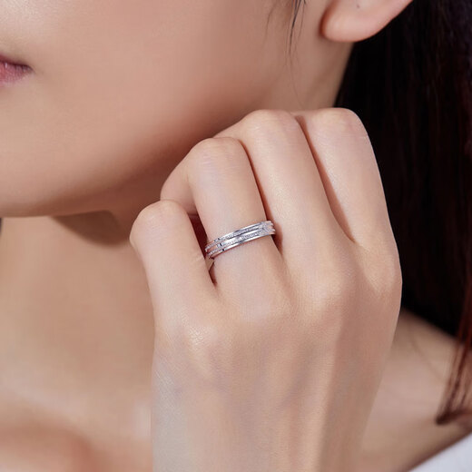 Meluxe PT950 platinum ring for men and women, platinum couple ring, nail polished shiny wedding ring, birthday gift, size 15, about 4.91g