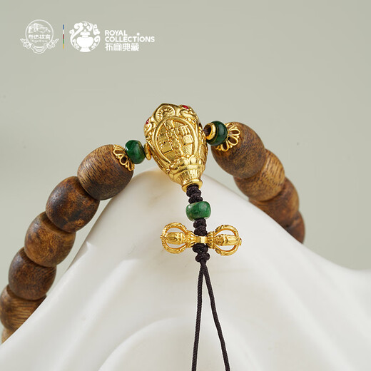 Potala Palace Beeswax Agarwood Bracelet for Men and Women Wooden Toy Tray Jade Transfer Bead Wooden Treasure Bracelet Birthday Gift